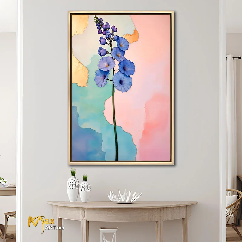 Tableau Peinture fleurs pensee