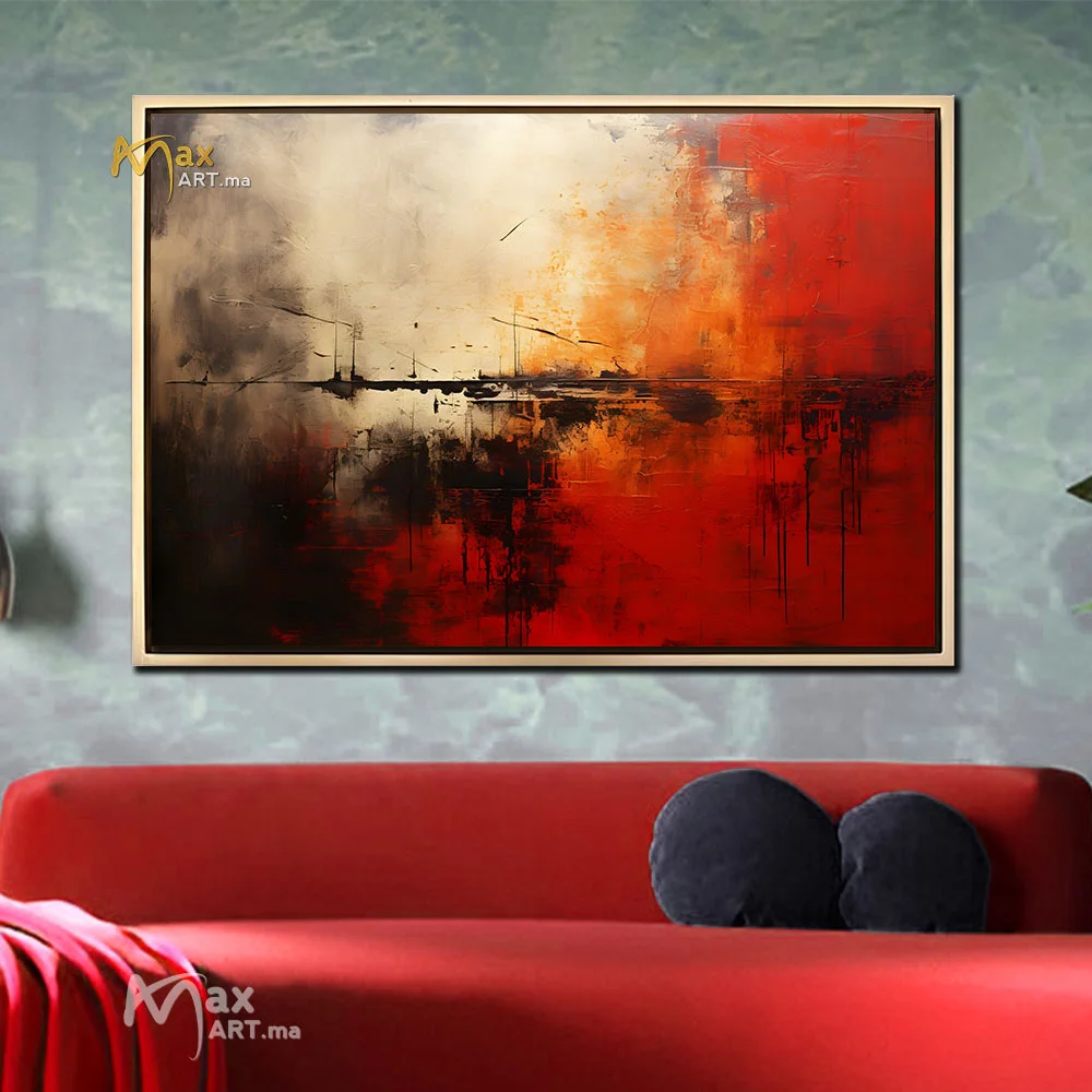 Texture moderne rouge et noire