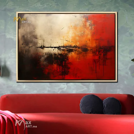 Texture moderne rouge et noire
