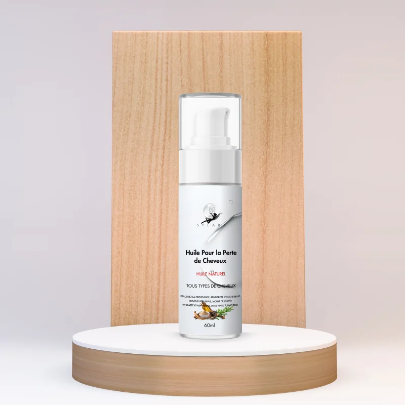 زيت طبيعي مقوي للشعر بفيتامينات وزيوت مغذية huile pour la perte de cheveux 60ml