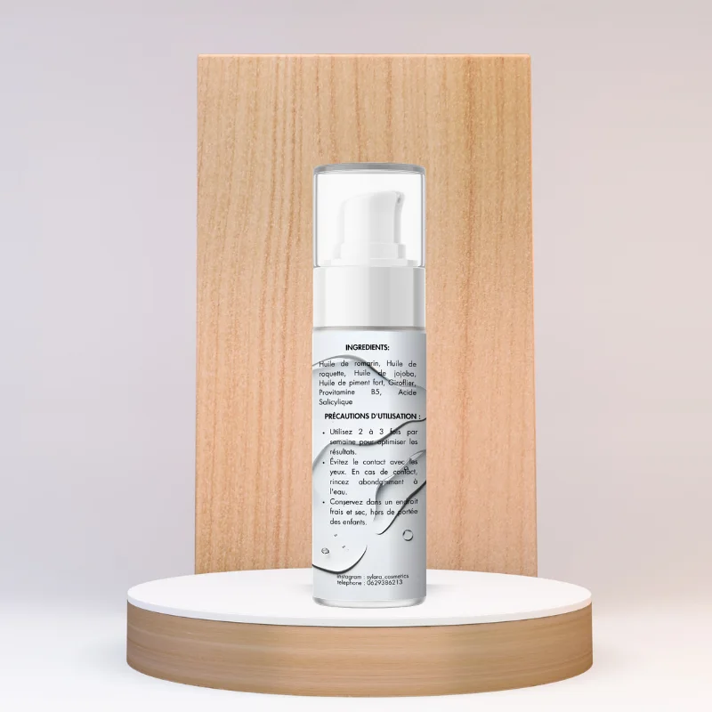 زيت طبيعي مقوي للشعر بفيتامينات وزيوت مغذية huile pour la perte de cheveux 60ml