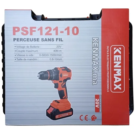 فيسوز 20V بروشليس موندرا حديد بـ2 باتريات PSF121-10