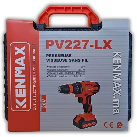 فيسوز 20V بـ2 باتريات وشارجور دوريجين PV227-LX