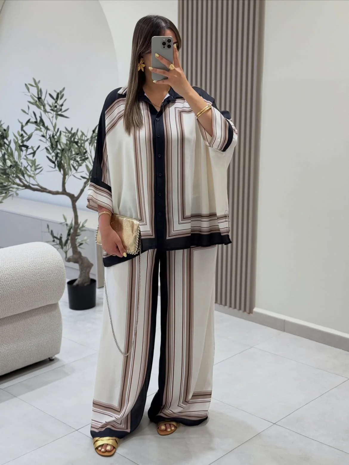 Ensemble Chic Patterned