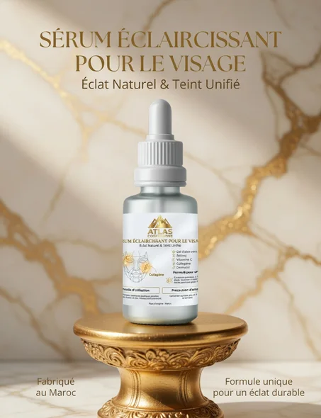 Sérum Éclaircissant pour le Visage – Éclat Naturel & Teint Unifié