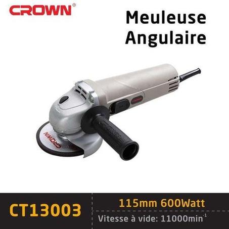 ⚙️ آلة جلخ زاوية CROWN CT13003 – صغيرة الحجم، قوية، وموثوقة 600 واط وقرص جلخ بقياس 115
