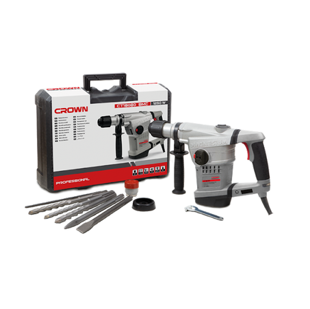 🔨 مطرقة دوارة كهربائية احترافية CROWN CT18100 BMC – 1250 واط 🔨