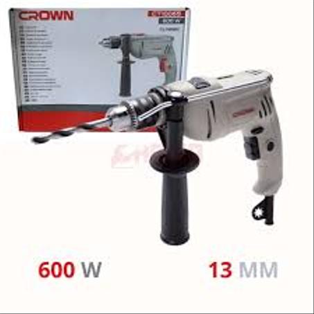 🛠️ مثقاب كهربائي بضربات CROWN 600W – القوة والدقة في جهاز واحد!