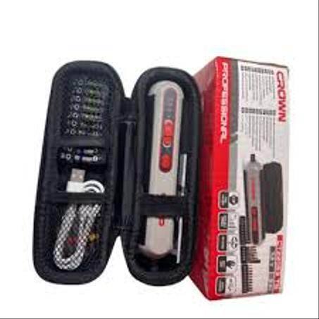 🔧 مفك براغي كهربائي متعدد الوظائف من CROWN – صغير، عملي، احترافي 🔧