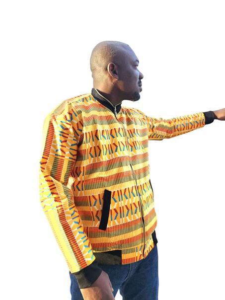 BOMBER JACKET AFRICAIN NAYO ORANGE