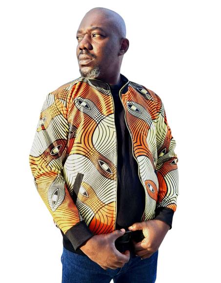BOMBER JACKET AFRICAIN ORANGE