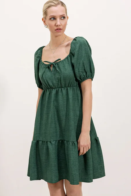 2351 Kloş Poplin Elbise