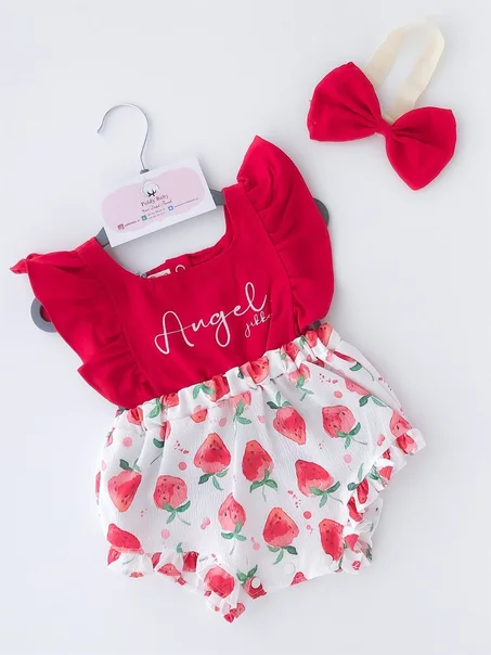 Angel Bandanalı Romper Set