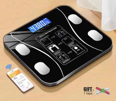 ميزان إلكتروني ذكي بدقة عالية مع ربط بالهاتف✨