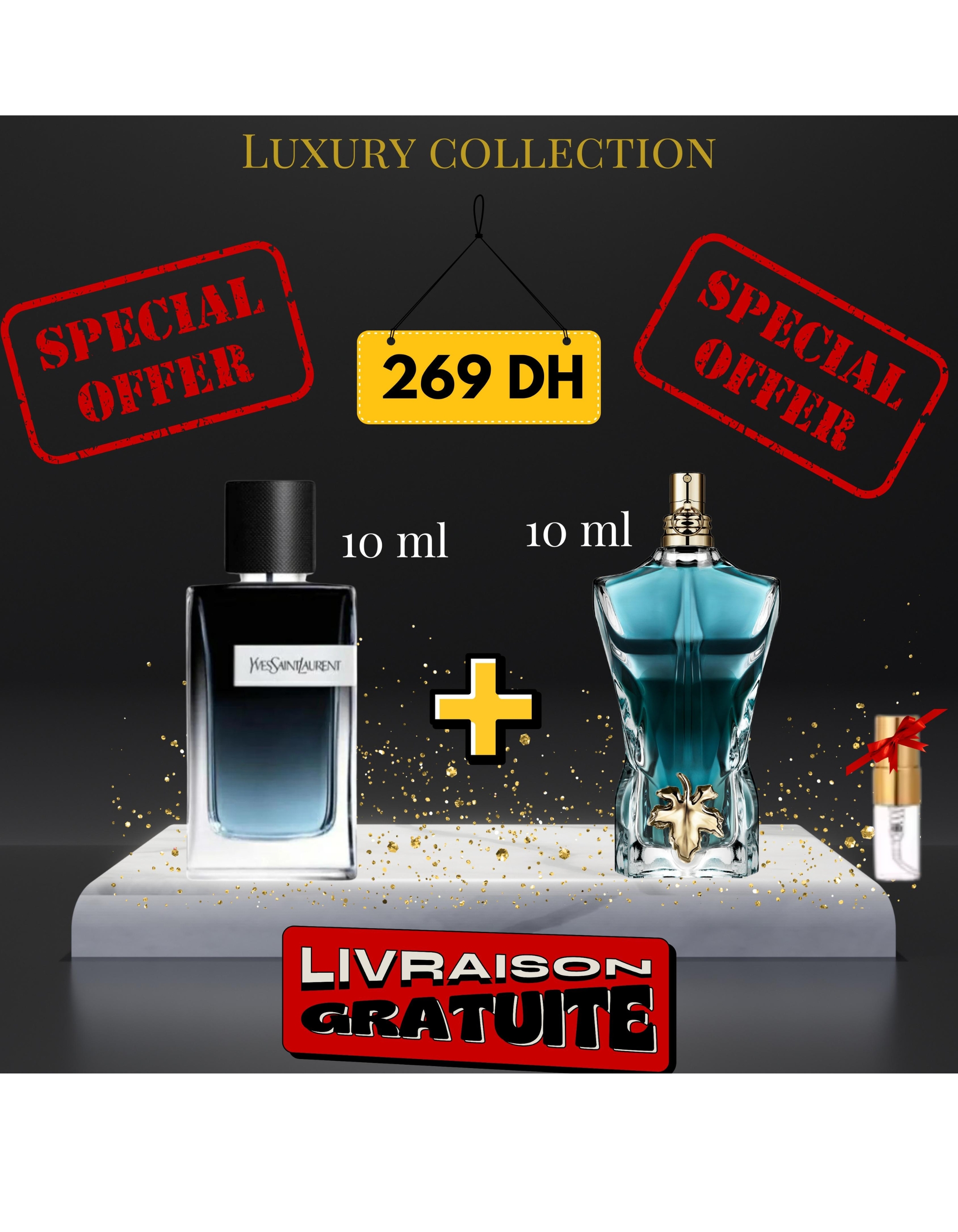 Pack Le beau eau de toilette + Y eau de parfum + (3 ml GRATUIT)