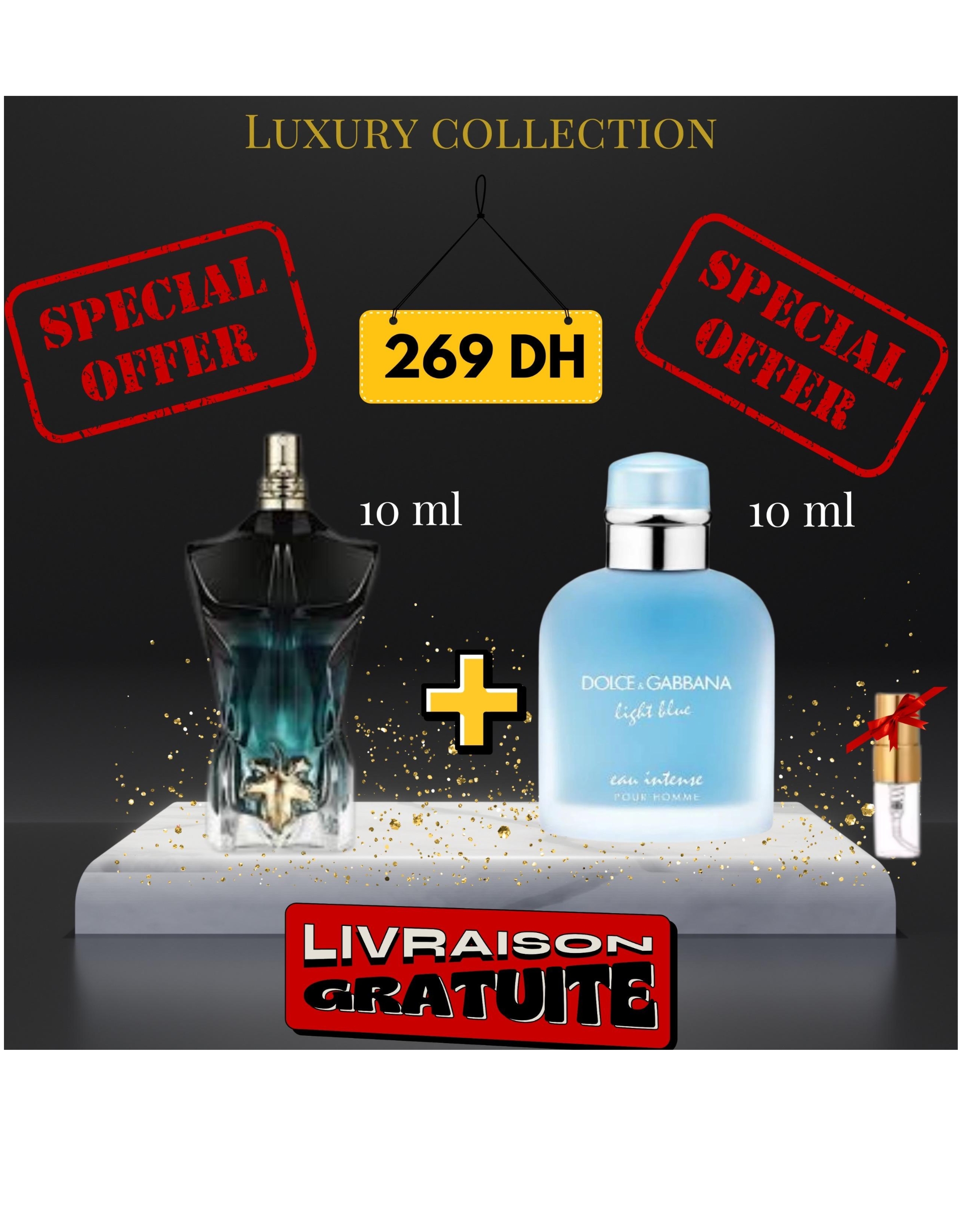 Pack Le beau le parfum + Light blue intense + (3 ml GRATUIT)