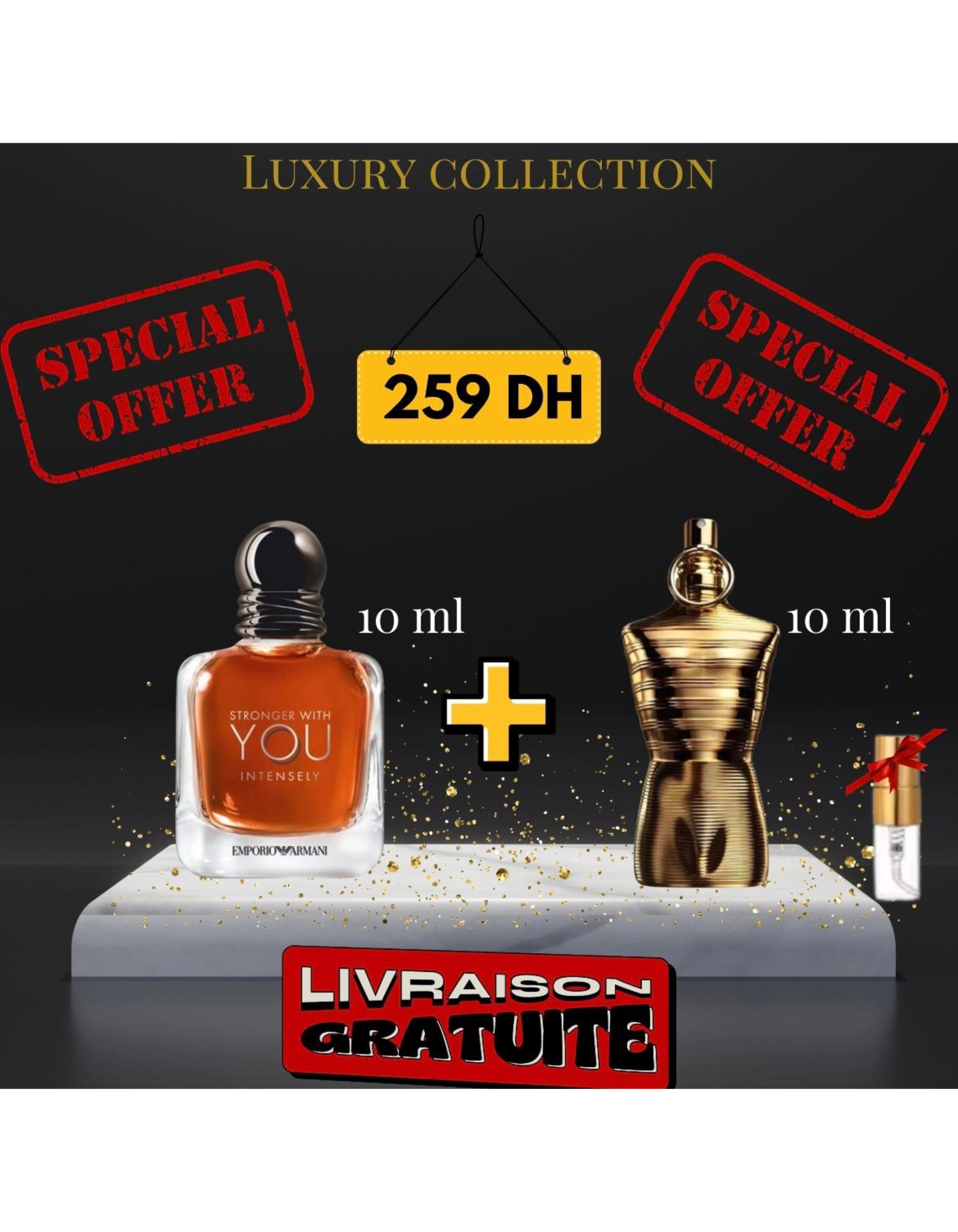 Pack You intensely + Le male elixir absolu + (3 ml GRATUIT)