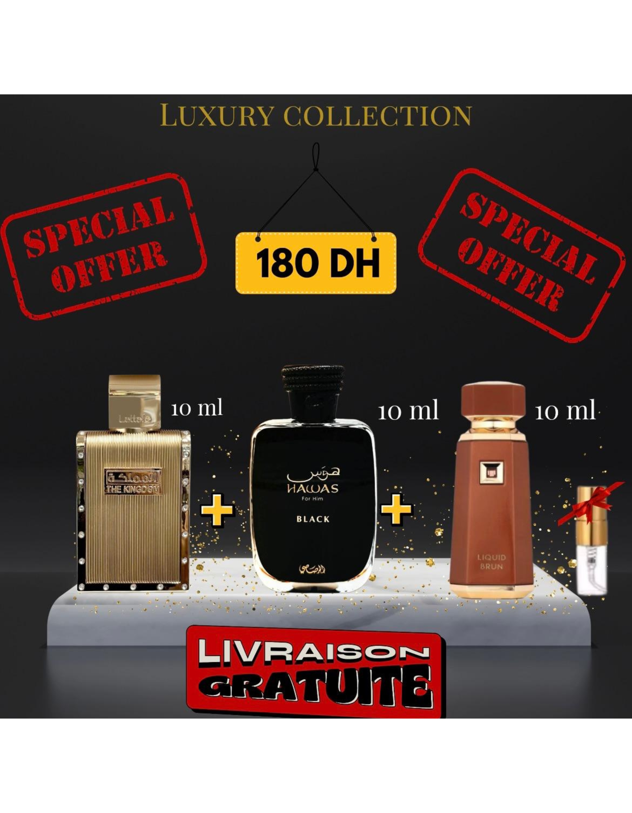 Pack Kingdom + Hawas black + Liquid brun + (3 ml GRATUIT)