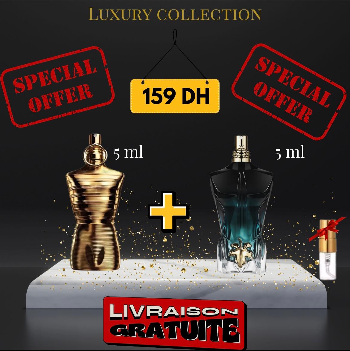 pack Le male elixir absolu + Le beau le parfum + (3 ml GRATUIT)