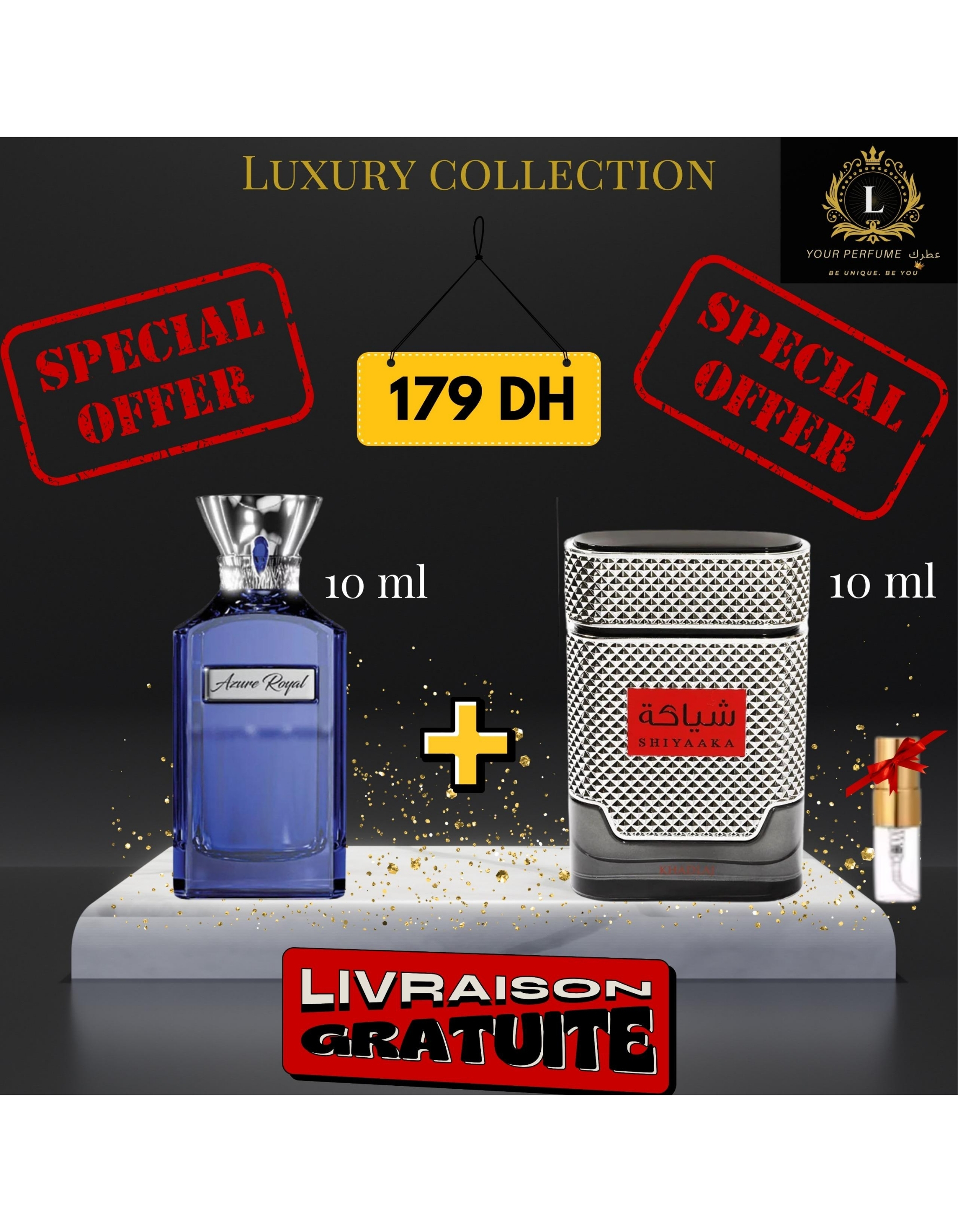 Pack Azure Royal + Shiyaaka red + (3 ml GRATUIT)