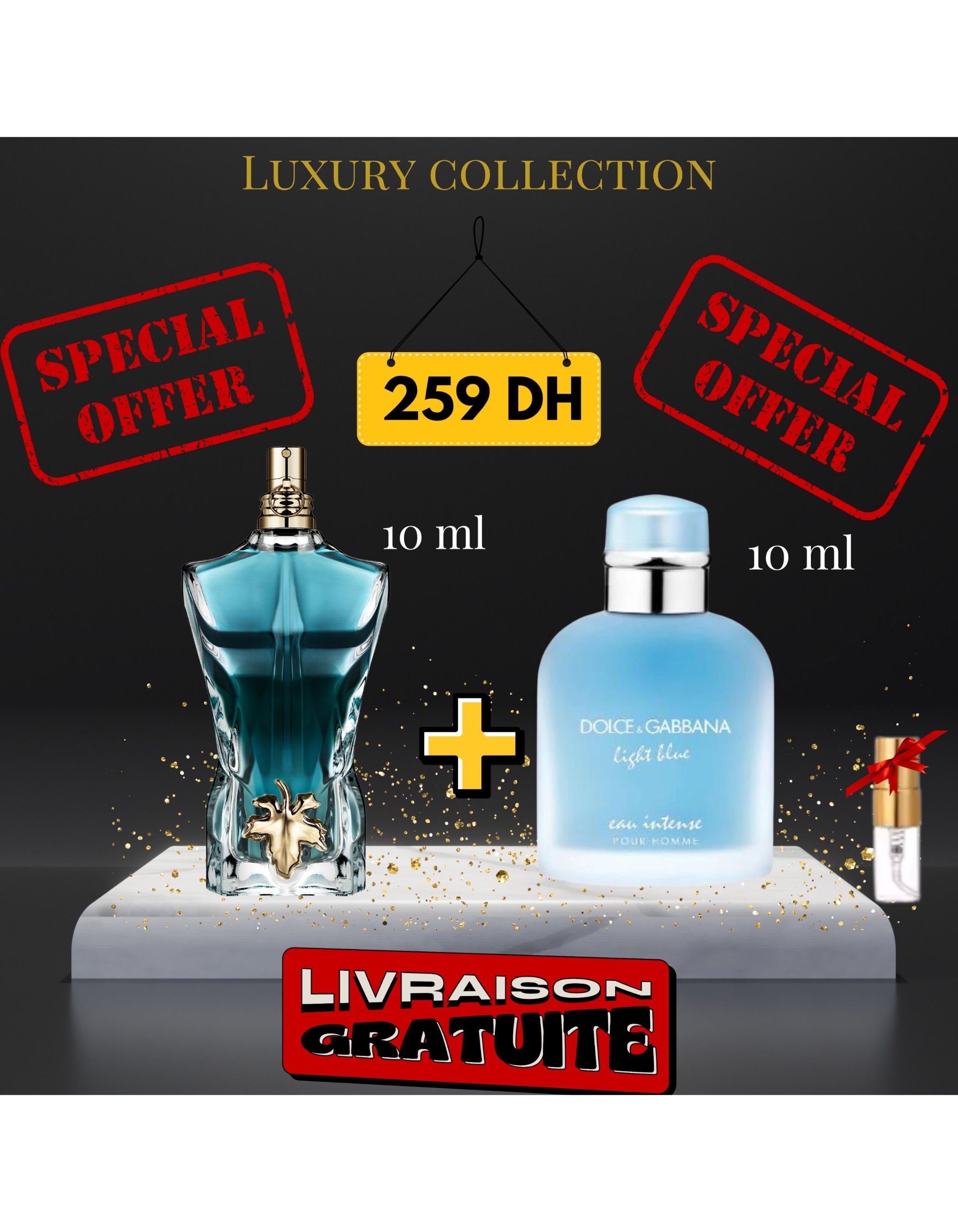 Pack Le beau eau de toilette + Light blue intense + (3 ml GRATUIT)