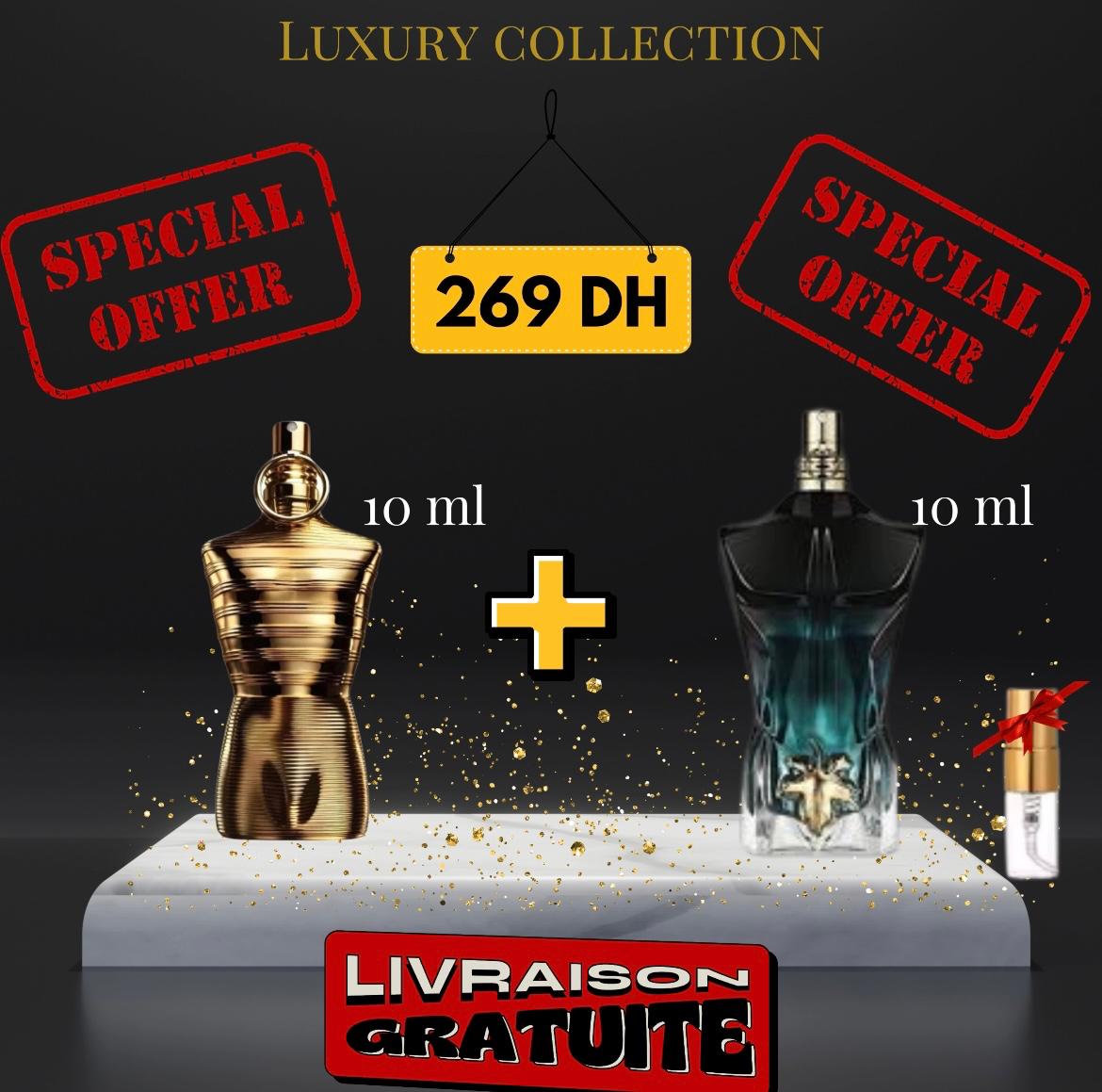 Pack Le male elixir absolu + Le beau le parfum + (3 ml GRATUIT)
