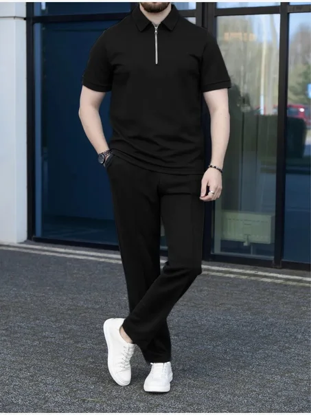 اونصومبل بولو ستايل مع سروال متناسق، كوليكسيون راقية كتجمع بين الأناقة و الجودة