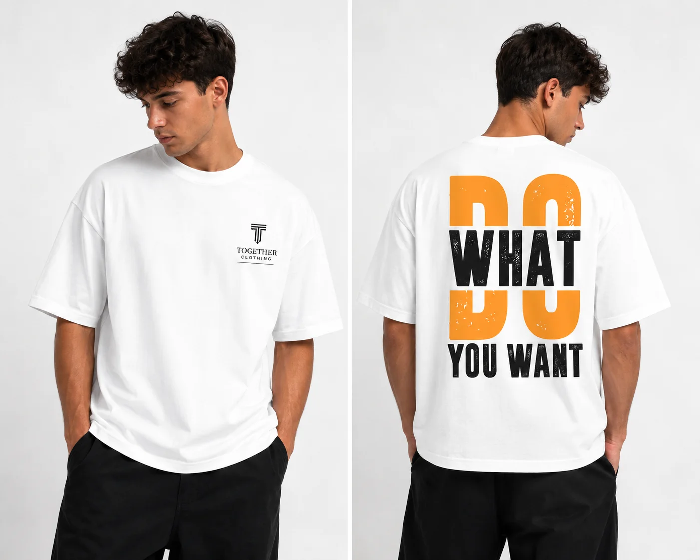 DO WHAT YOU WANT Oversized tee