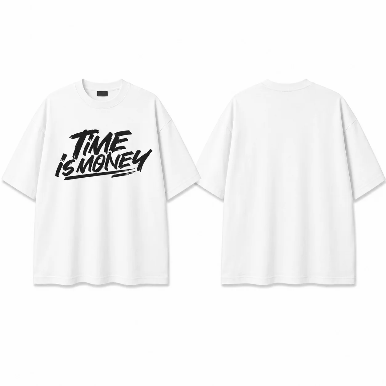 Oversized T-shirt TIME IS MONEY