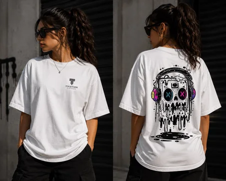 WHITE Oversized T-shirt