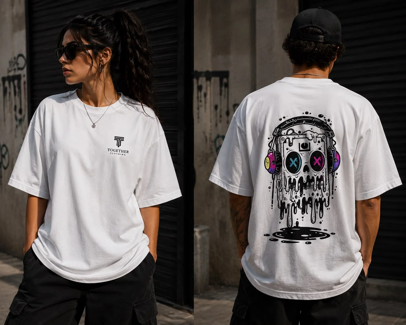 WHITE Oversized T-shirt