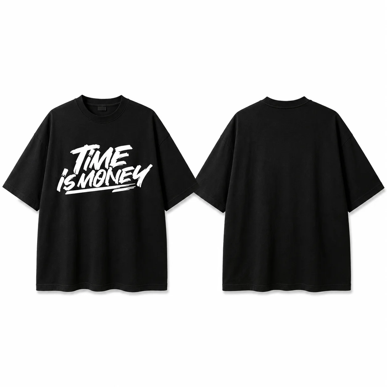 Oversized T-shirt TIME IS MONEY