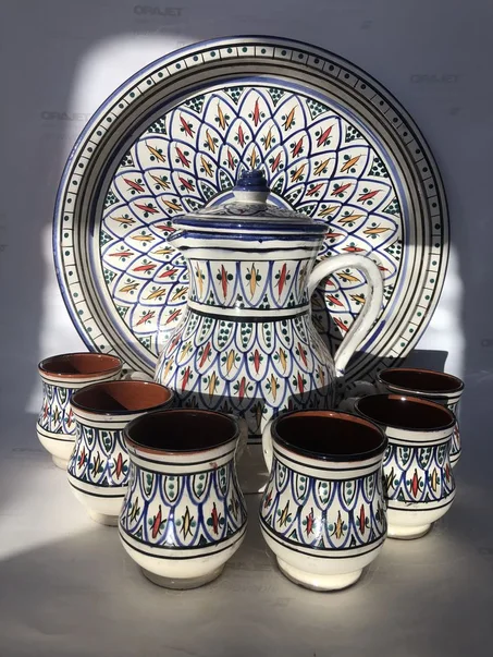 Ensemble Couscous Luxe en Céramique Artisanale