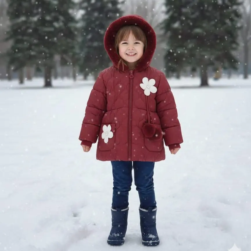 مونطو شتوي للبنات مبطن