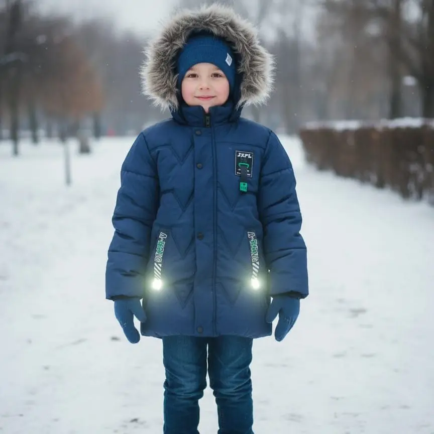 مونطو شتوي الأولاد مبطن