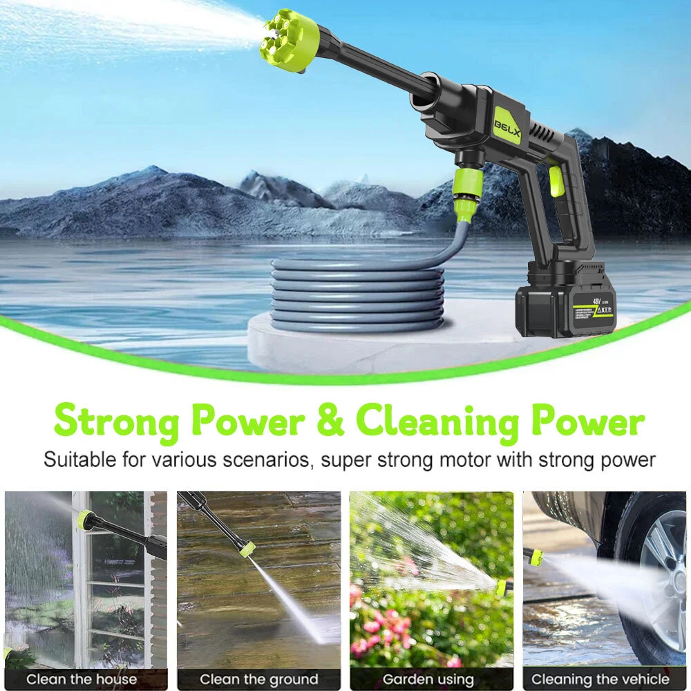 مسدس غسيل السيارات بالضغط العالي لاسلكي