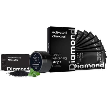 Bandes blanchissantes au charbon actif 100% Bio - Sourire parfait et éclatant