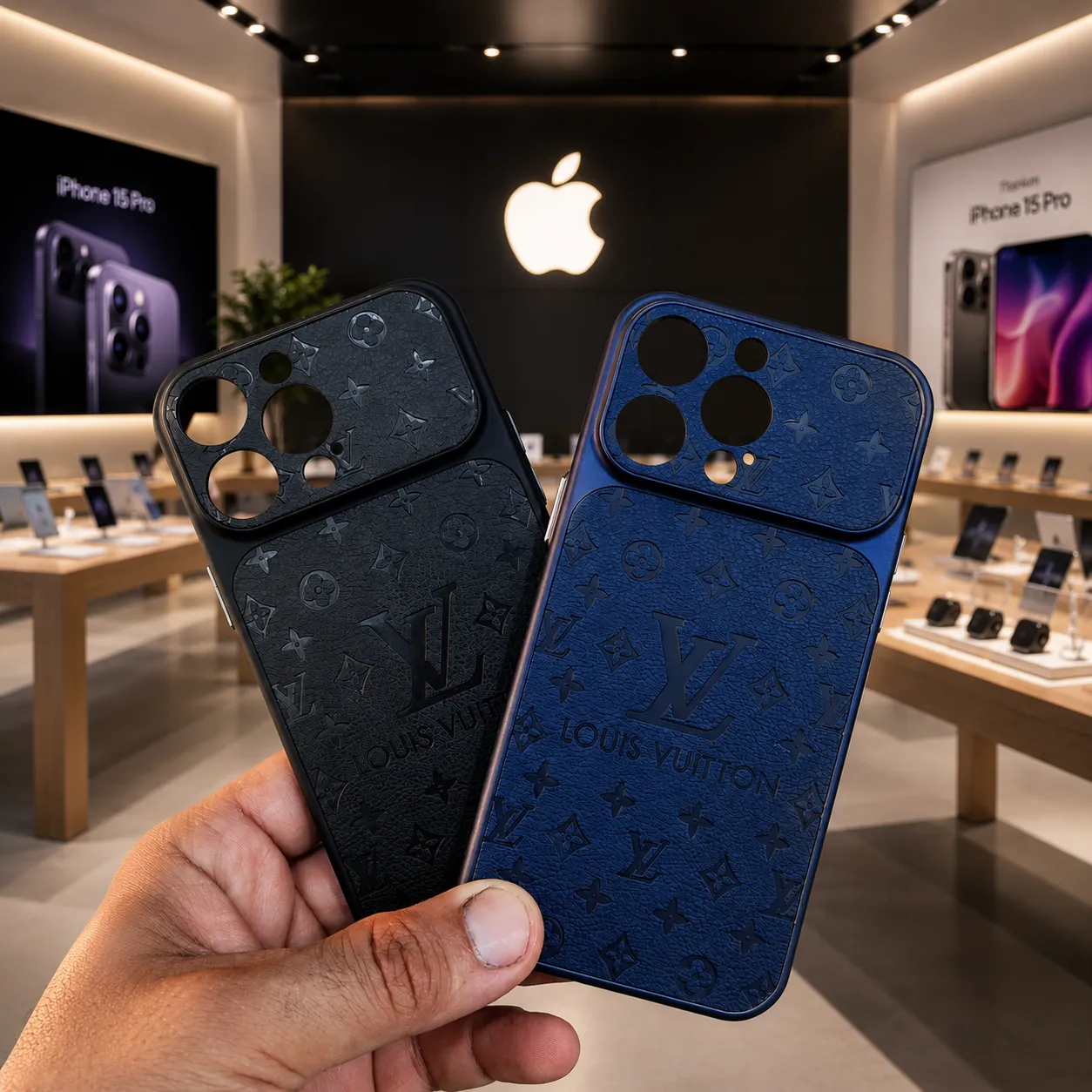 👑🖤 كوفر LV الفاخر – حماية وأناقة في نفس الوقت 📱✨