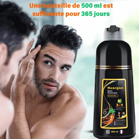 Fusion entre coloration et soin capillaire, Coloration naturelle en Seulement 5 minutes, renforce les cheveux dès les racines et prévient la chute des cheveux