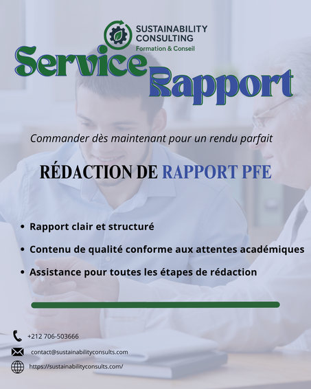 Offre de Service : Rédaction de Rapport PFE