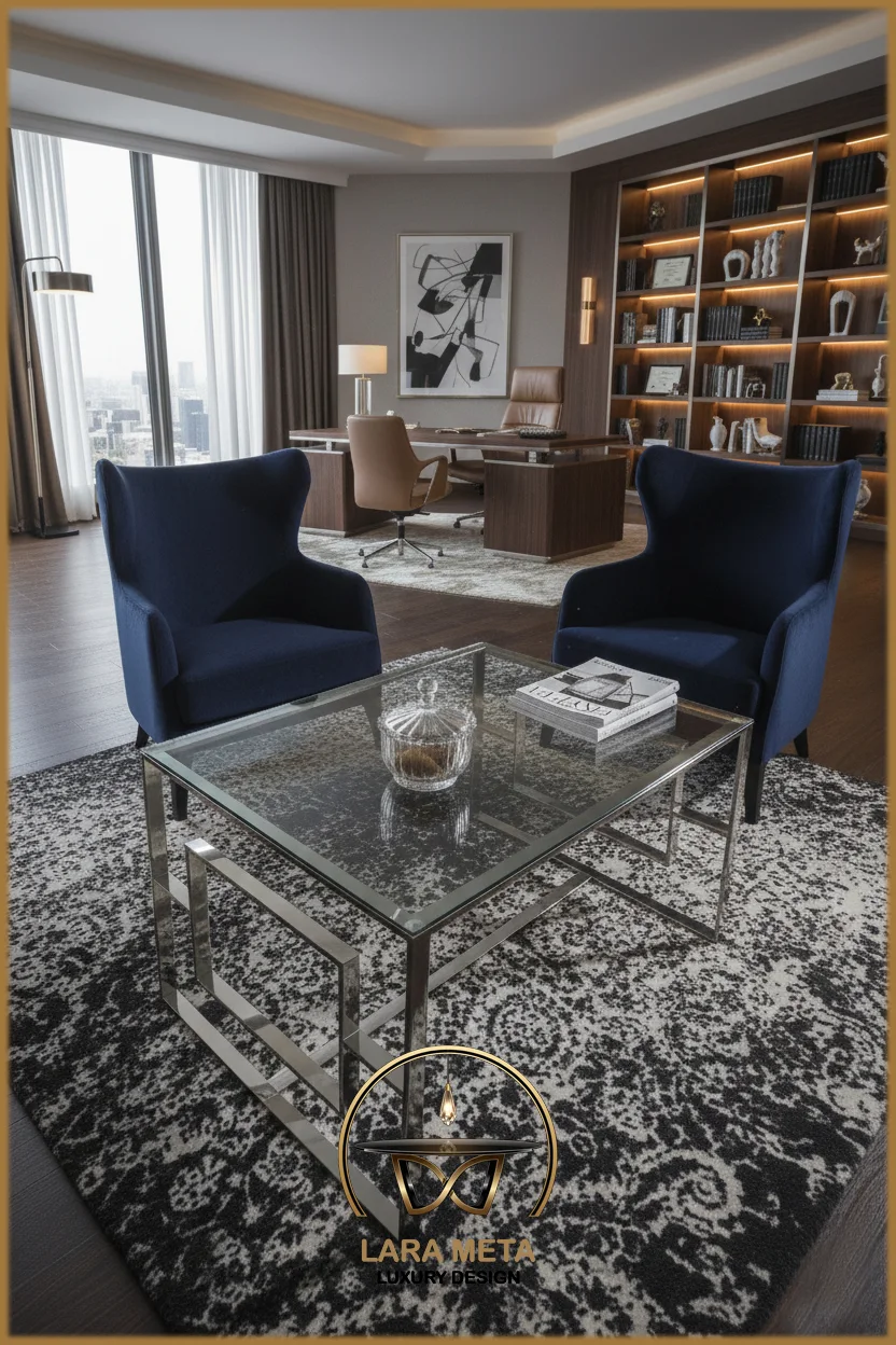 Table Basse en Inox Original & Verre Fumé – Design Moderne