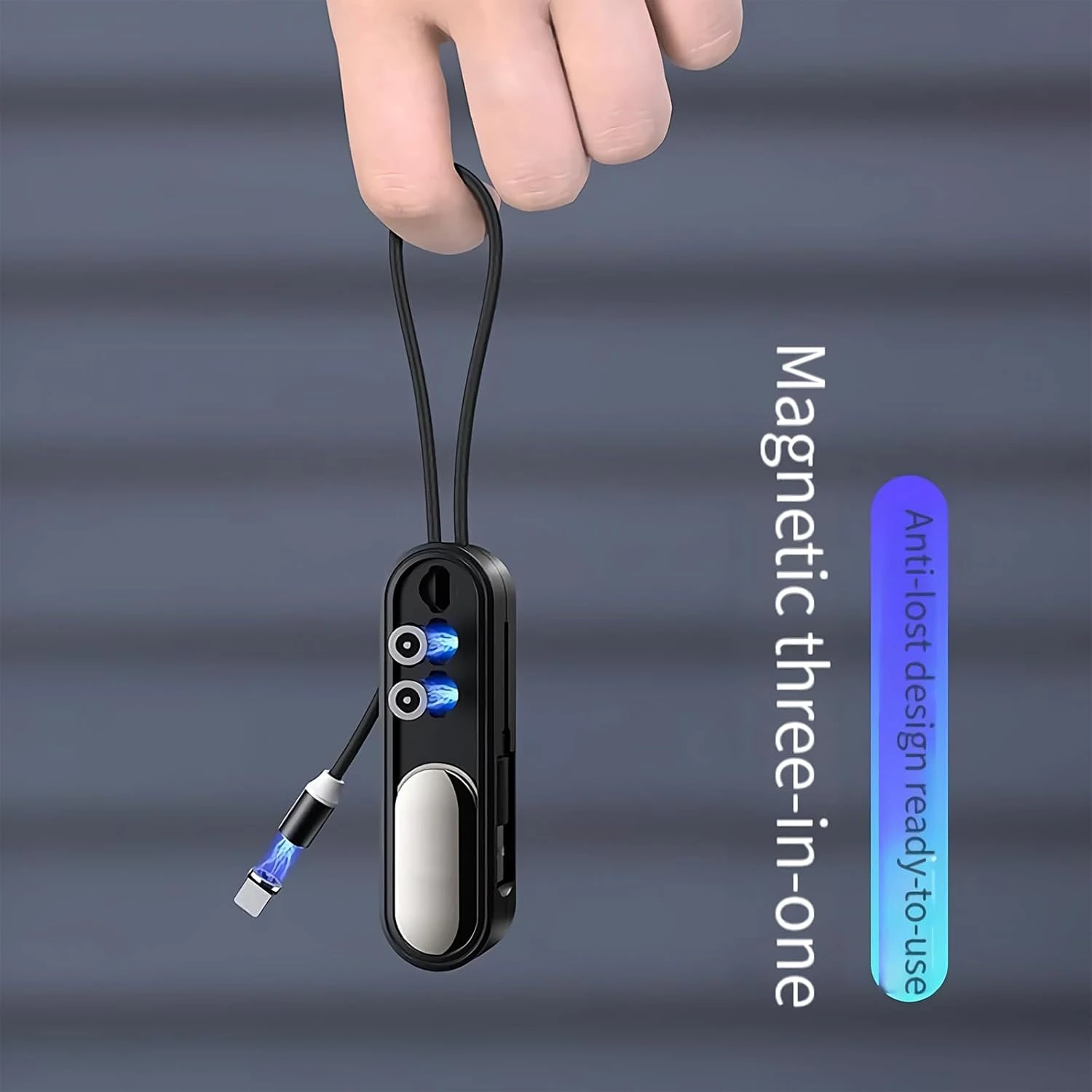 🧲 Câble USB Magnétostrictif – Chargement Rapide