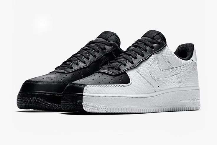 حذاء رياضي كلاسيك أبيض × أسود – تصميم عصري