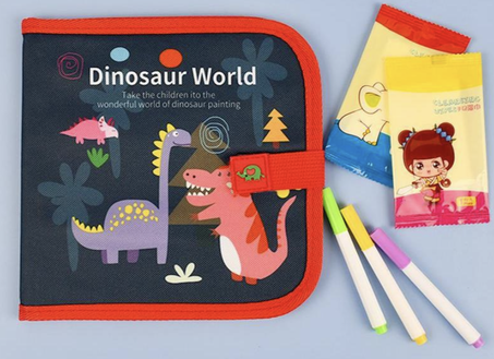 كتاب تلوين قابل للمسح للأطفال