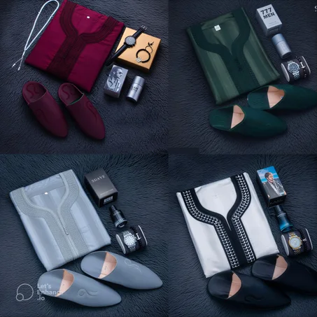 " 🌙 (فوقية ملكية + ساعة + عطر + بلغة)