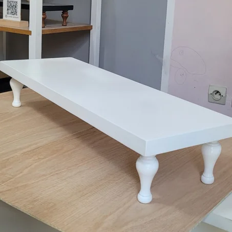 présentoir plateau sur pieds