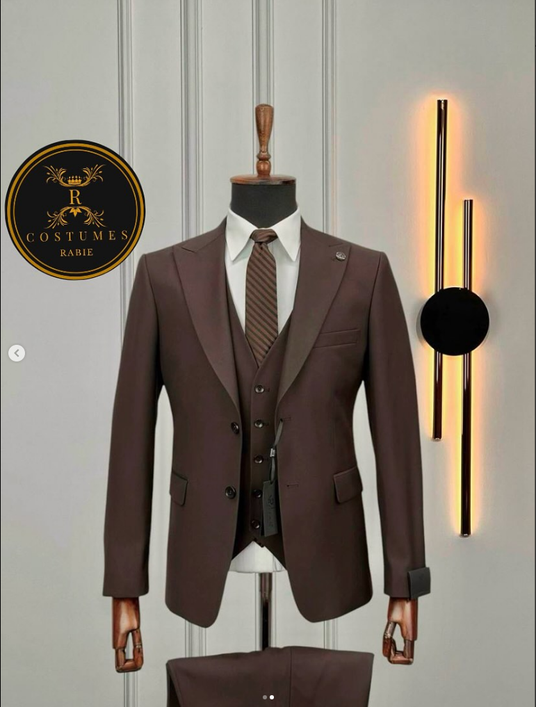 Costume Brun 3 pieces