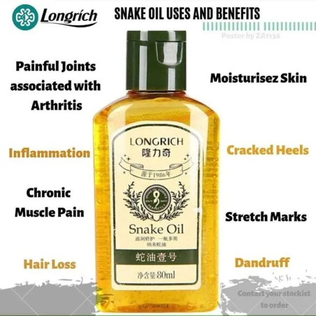 L’Huile de serpent Longrich