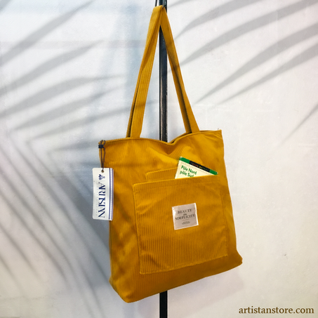 BEAUTY IN SIMPLICITY BAG - MUSTARD