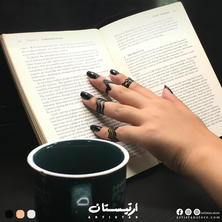 4Pcs Stainless Steel Open Rings Set Minimalist I